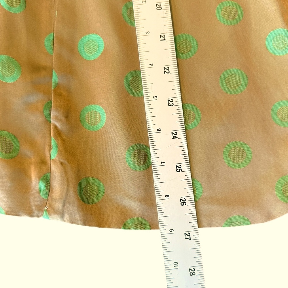 Maliparmi Tan Blazer with Green Polka Dots - Picture 14 of 16